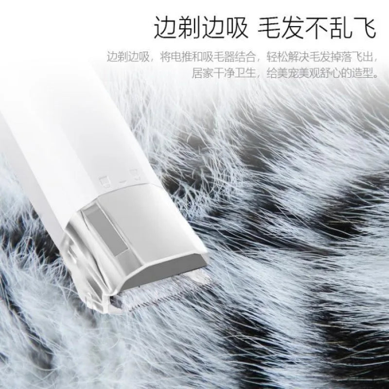 7 in 1 Multifunctional Pet Grooming Vacuum Kit, ABS Electric Dog Cat Hair Clipper, Pet Hair Remover Comb for Shedding, Pet Beaut