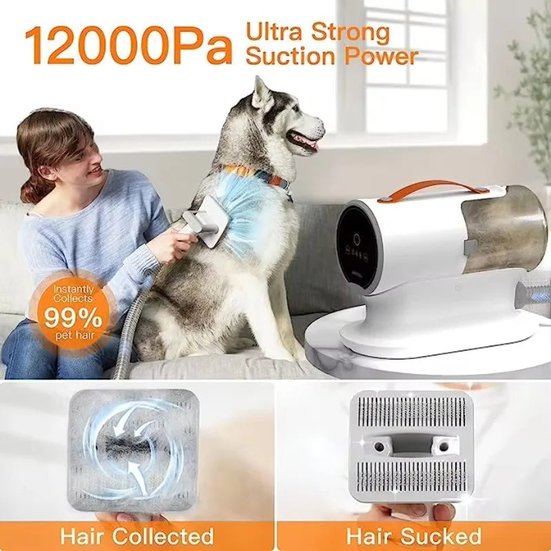 STLF JW  Pet Grooming Vacuum Kit Cleaning Brush Rabbit Groomer Produtos Set Professional Hair Remover for Dogs Cat Vacuum Cleane