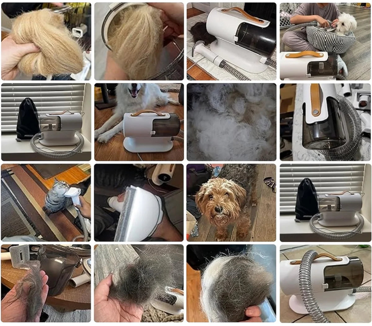 STLF JW  Pet Grooming Vacuum Kit Cleaning Brush Rabbit Groomer Produtos Set Professional Hair Remover for Dogs Cat Vacuum Cleane