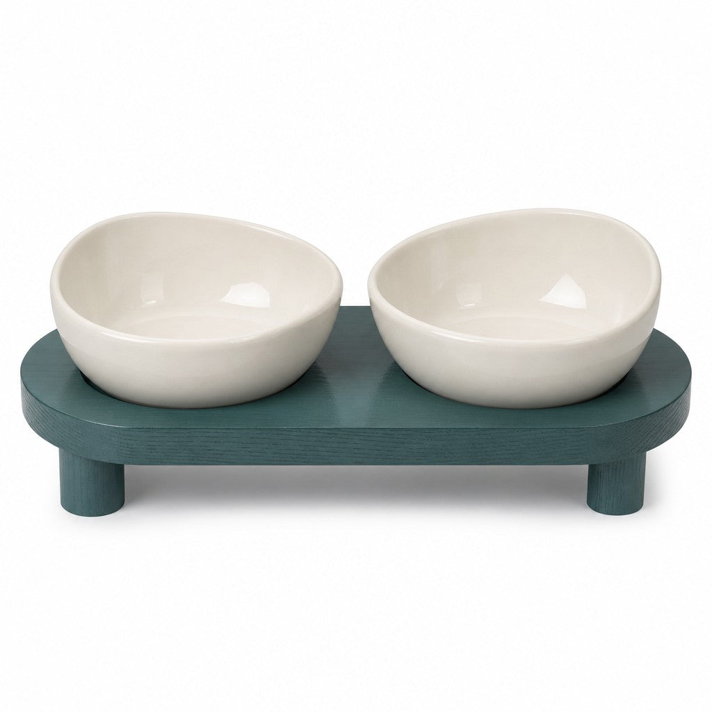 Pebble Ceramic Cat Bowls