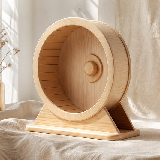 Solid Wood Silent Hamster Wheel